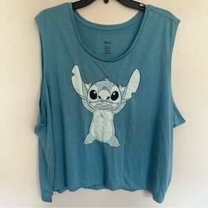 Women’s Disney Lilo & Stitch Blue Stitch Tank Top Size 3XL